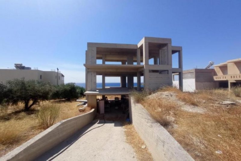 Makry Gialos Freistehendes, unfertiges Haus mit herrlichem Meerblick in einem schönen Resort - Rohbau Haus kaufen